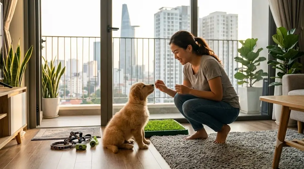 House Training a Puppy in an Apartment: Step-by-Step