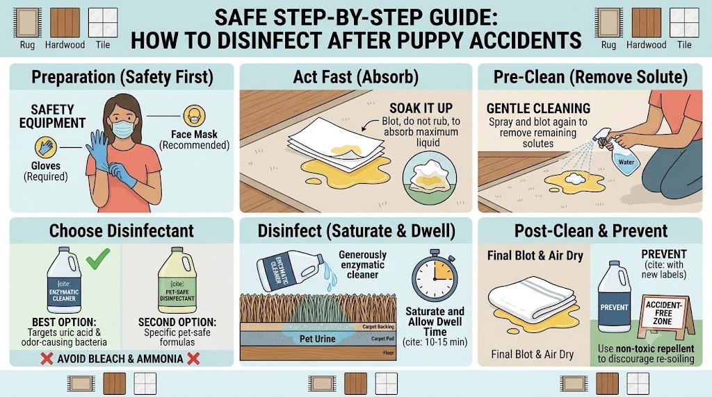 How to Disinfect After Puppy Accidents
