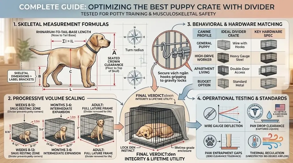 5 Best Puppy Crates With Dividers in 2026 (Stop Accidents)