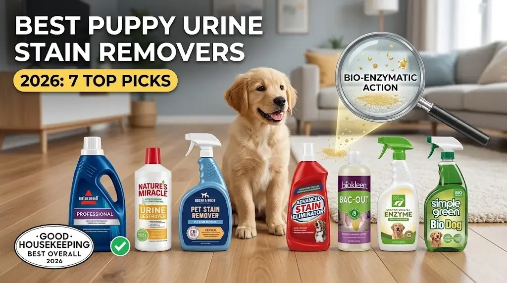 Best Puppy Urine Stain Removers in 2026: 7 Top Picks