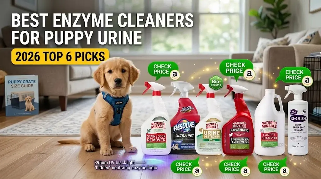 Best Enzyme Cleaners for Puppy Urine in 2026: 6 Top Picks