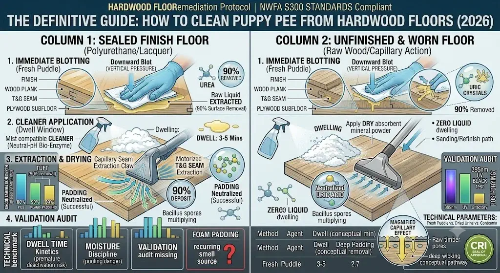 How to Clean Puppy Pee From Hardwood Floors: Step-by-Step Guide (2026)