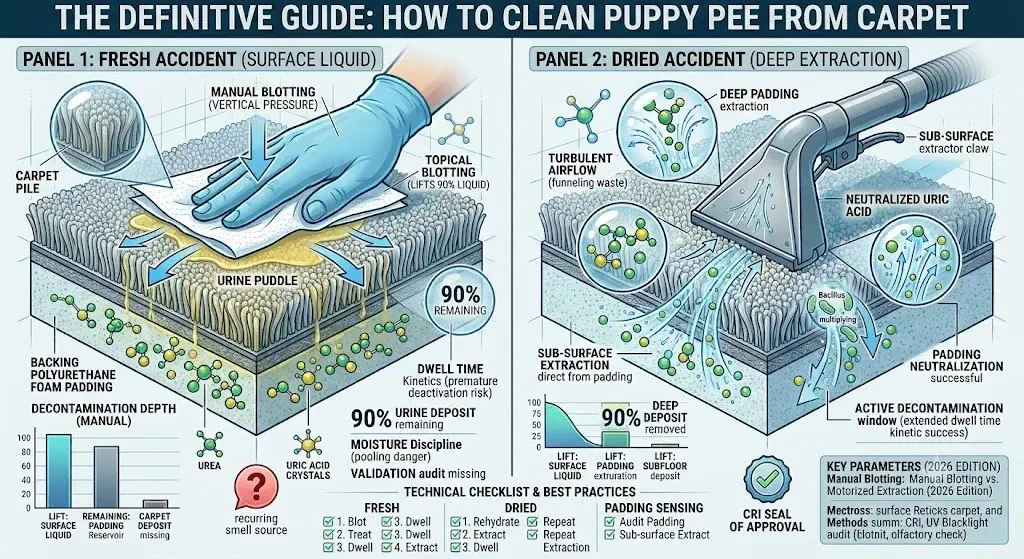 How to Clean Puppy Pee From Carpet: Step-by-Step Guide (2026)