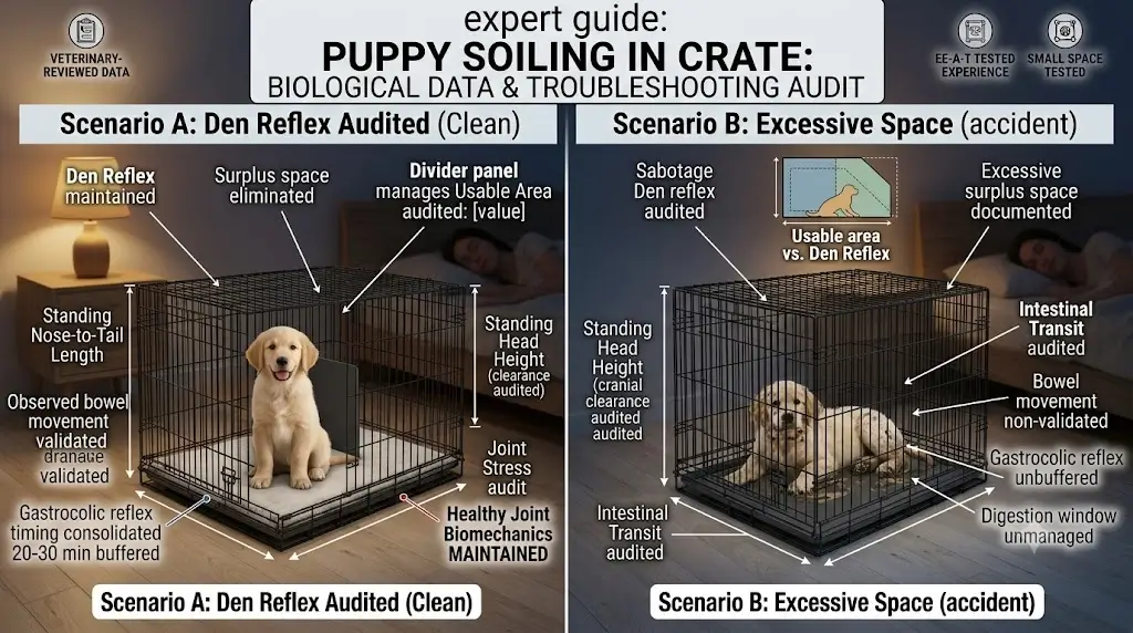 Puppy Poops in Crate: Why It Happens & How to Stop It (2026)