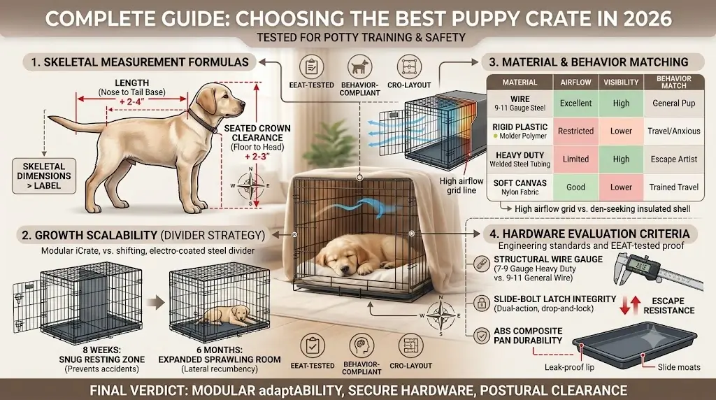 Best Puppy Crates in 2026: 5 Top Picks for Potty Training