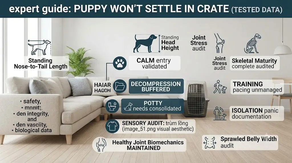 Puppy Won't Settle in Crate: Why It Happens & How to Help (2026)