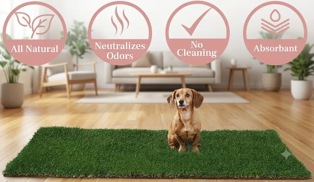 DoggieLawn XL Real Grass Puppy Pee Pads (24x48 in) — Best Real Living Grass Box