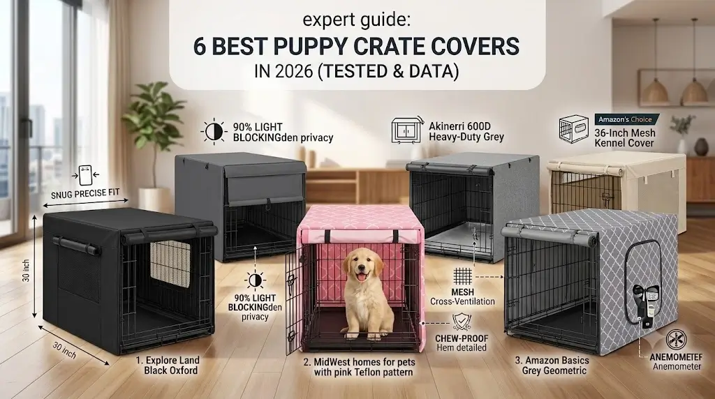 6 Best Puppy Crate Covers in 2026: Tested for Airflow & Sleep