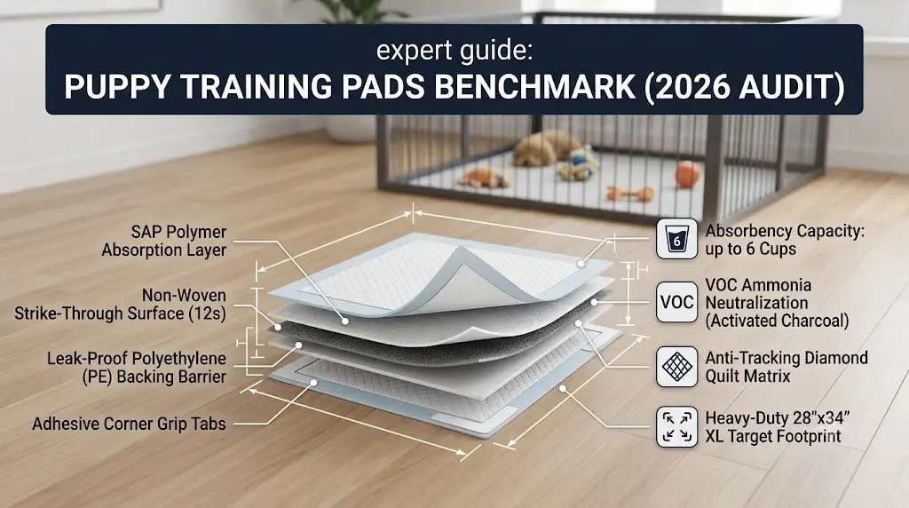 Best Puppy Training Pads (2026 Audit): Tested Absorbency, Leakage & Odor Control