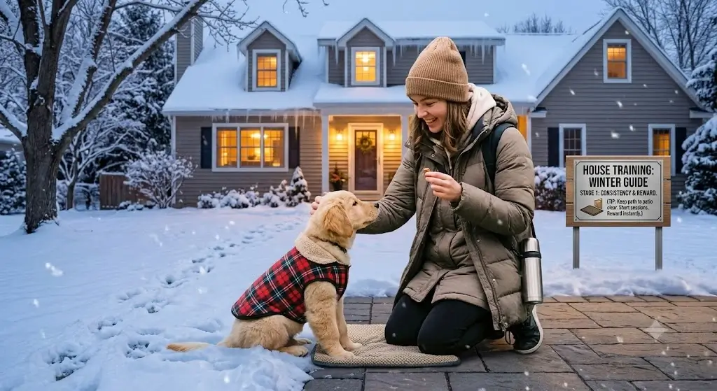 House Training a Puppy During Winter: Cold Weather Guide