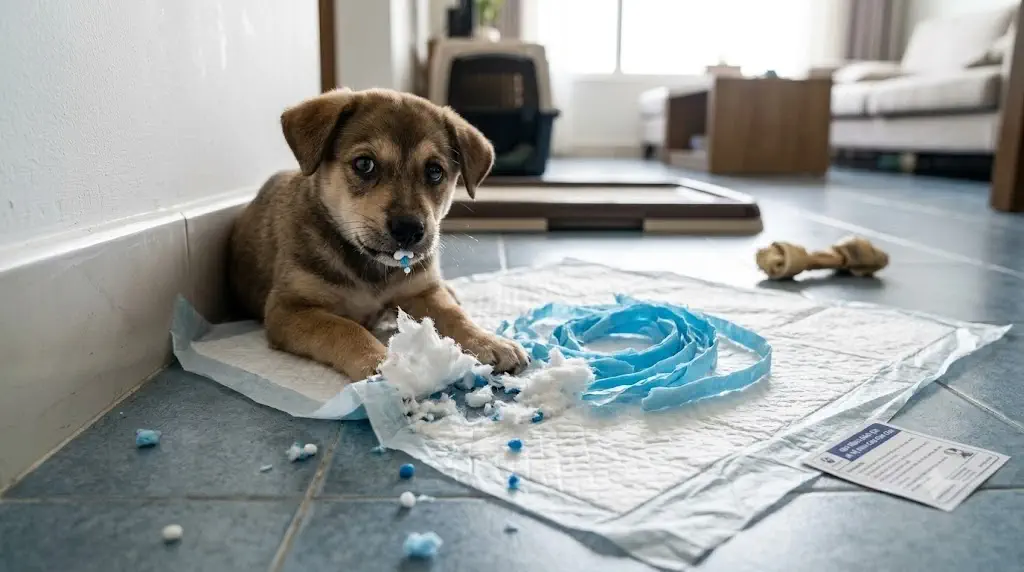 Puppy Eats Pee Pads: Why It Happens and How to Stop It (2026 Vet Guide)