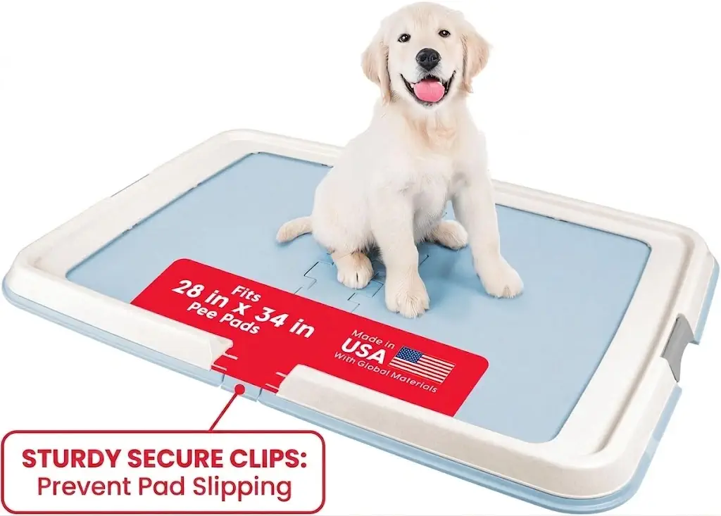 IRIS USA Dog Training Pee Pad Holder - Best Puppy Potty Trays