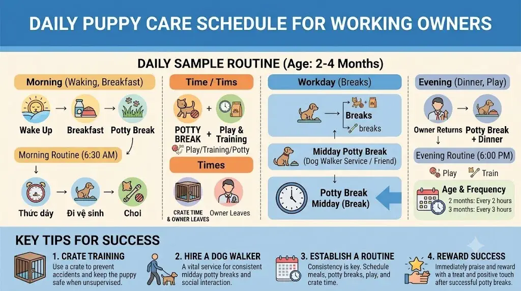 Puppy Bathroom Schedule for Working Owners: 2026 Guide