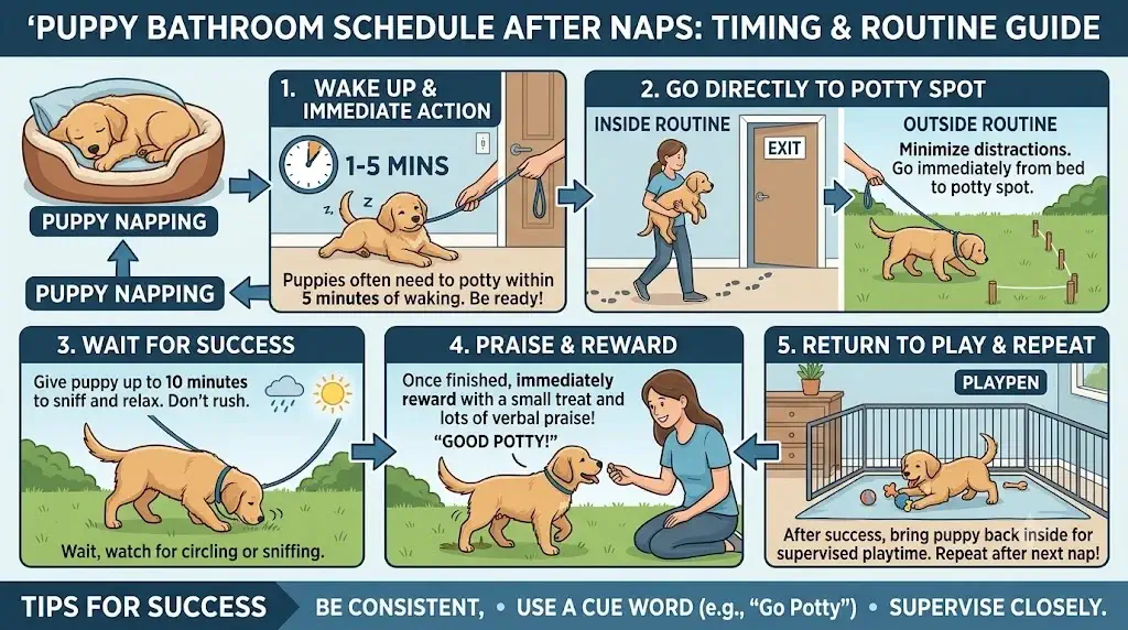 Puppy Bathroom Schedule After Naps: Timing & Routine Guide