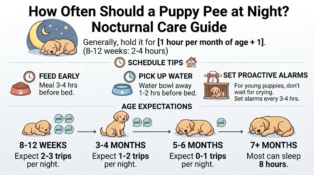 How Often Should a Puppy Pee at Night? Nocturnal Care Guide